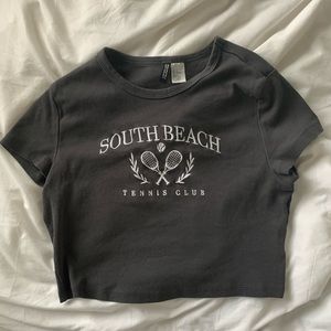 south beach tennis club crop top, super cute, worn once.